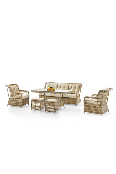 Gardenista Naturay - Rattan Bahçe Balkon Oturma Takımı