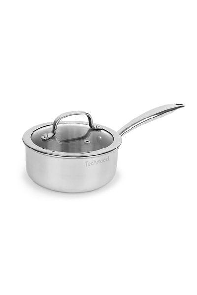 Techwood TAL-16CA saucepan, stainless steel, 16cm, PFOA-free, induction