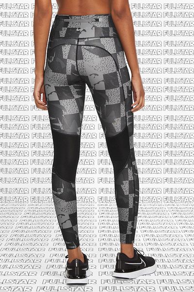 Nike Epic Fast Leggings - 7/8 Printed, Multi-Pocket, Recovery Black Leggings