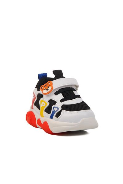WALKWAY Black Velcro Mesh Lightweight Boy's Sports Shoes 1914 B
