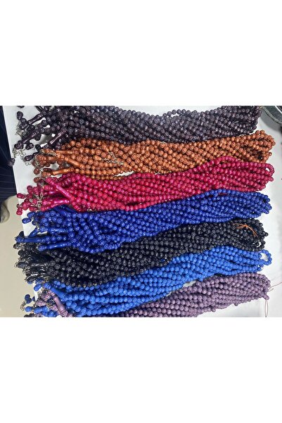 OSMANLI 20 adet -10mm 99 lu gül desenli namaz tesbih dağıtmalık tesbih- mevut...