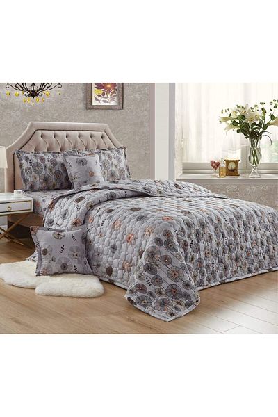 Generic طقم لحاف مضغوط مقاس كينج، لونين، 6 قطع، مقاس 220×240 سم