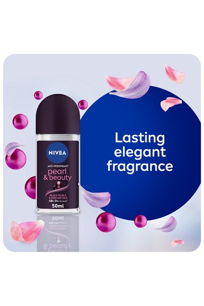 NIVEA Antiperspirant Roll-on for Women Pearl & Beauty Black 50 ml