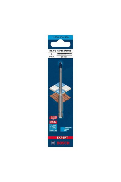 Bosch Expert Hex-9 Hard Ceramic Drill Bit 4 x 90mm