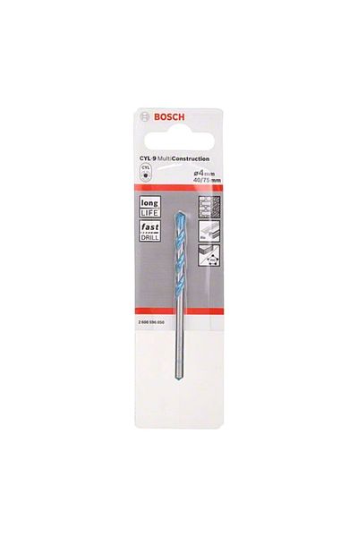 Bosch مثقاب CYL-9 متعدد الاستخدامات مقاوم للكسر، فضي وأزرق، مقاس 4 × 75 مم