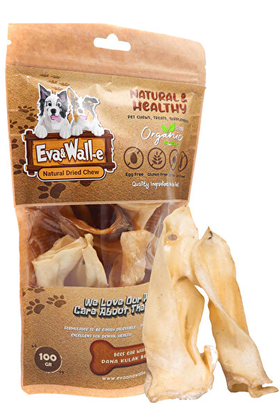 Eva & Wall-e Kurutulmuş Dana Kulak Beyaz Özel Seri