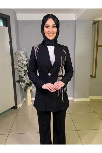 CLIO CLİO KREP KUMAŞ PUL PAYET NAKIŞLI TAKIM