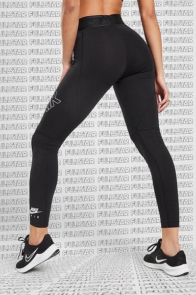 Nike Air High Rise Cotton Leggings Black High Waisted Cotton Black Leggings