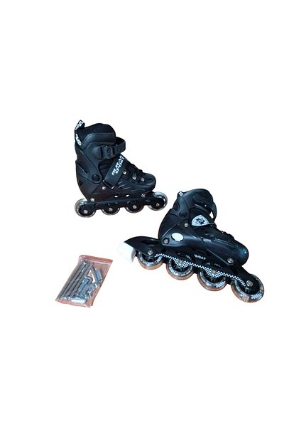 CANSPORT Konsep Can Sport Full Black Lighted Adjustable Training Skating and Protection Set