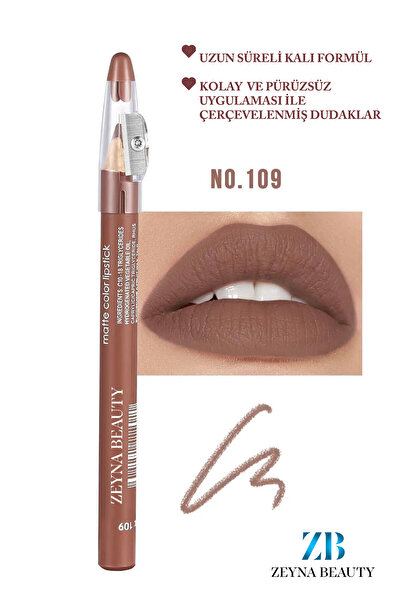 ZEYNABEAUTY Jumbo Dudak Kalemi Suya Dayanıklı -Matte Jumbo Lipliner Waterproof