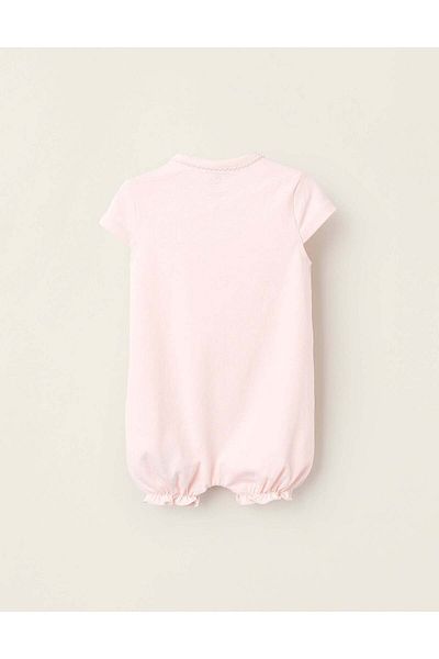 Ziddy Pack of 2 Romper-Pyjamas for Baby Girls 'Hearts', White/Pink