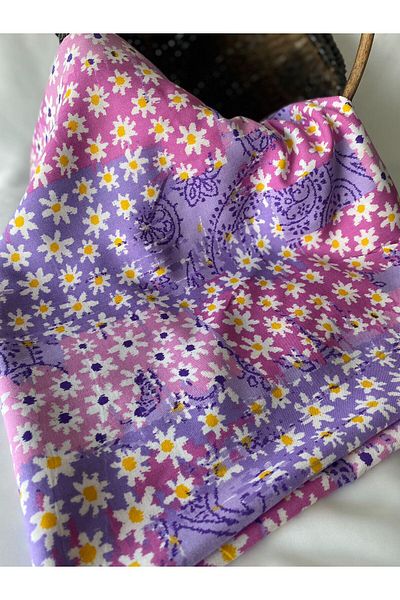 BURSA KUMAŞTAN Colorful Cotton Viscose Dress Combination: Skort, Etmek, Blazer, Regalek