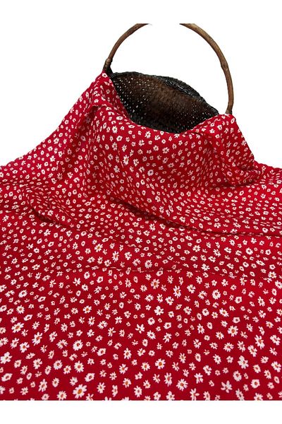 BURSA KUMAŞTAN Colorful Cotton Viscose Dress Combination: Skort, Etmek, Blazer, Regalek