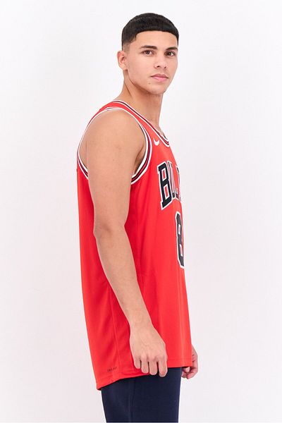 Nike X Nba Men Dri Fit Chicago Bulls Basketball Jersey, Red