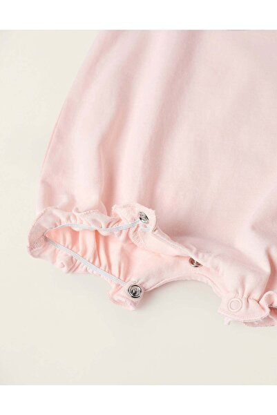 Ziddy Pack of 2 Romper-Pyjamas for Baby Girls 'Hearts', White/Pink