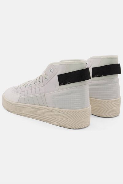 adidas Originals X Parley Men Nizza Hi Lace Up Outdoor Shoes, White