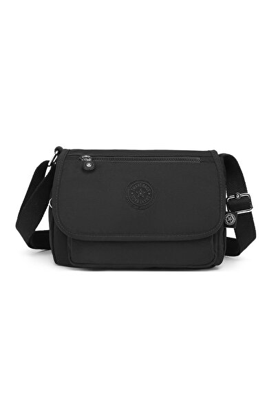 SMART BAGS SMARTBAGS KRİNKIL KUMAŞ KADIN ÇAPRAZ ÇANTA 2022-1148 SİYAH