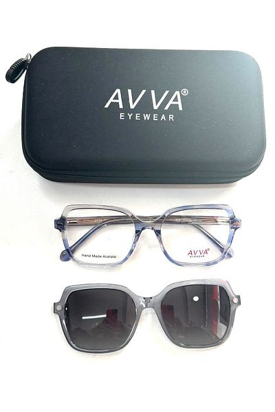 Avva 6581 C5 Polarized Clip-On Women's Sunglasses