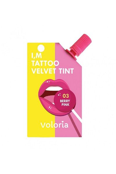 voloria I'm Tattoo Velvet Tint 03 Berry Pink by Voluria