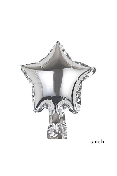 Choice 5 بوصة كما في الصورة 50 قطعة 5 بوصة من بالونات رقائق معدنية على شكل نج...