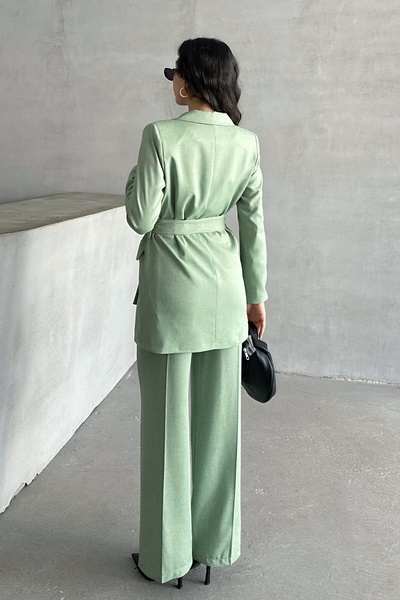 MD trend Women's Oversize Blazer and Straight Pants Set