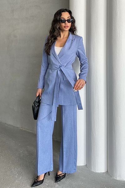 MD trend Women's Oversize Blazer and Straight Pants Set