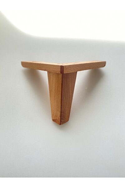 Gürgen Ahşap Vernikli ahşap kare ayak 14 cm 8 ad