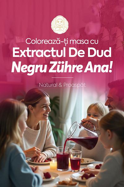 Zühre Ana Zuhre Ana Extract Natural De Dud Negru 670 gr – 100% Natural – Delicios