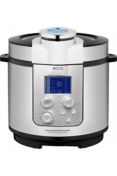 ECG Multifunctional Pressure Cooker MHT 1661 Pressione Nuovo, 1000w, 6 L, 12 Programs