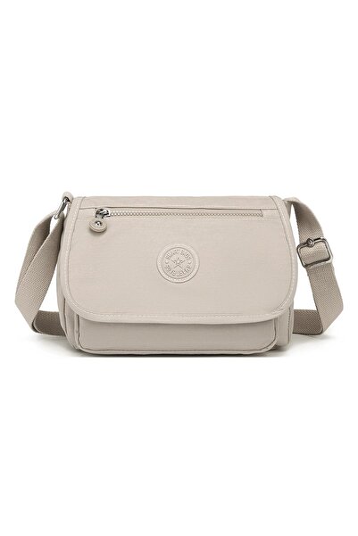 SMART BAGS SMARTBAGS KRİNKIL KUMAŞ KADIN ÇAPRAZ ÇANTA 2022-1148 BEJ