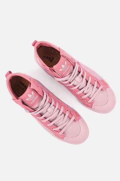 adidas Originals x Parley Men Nizza Hi Outdoor Sports Shoes, Mauve