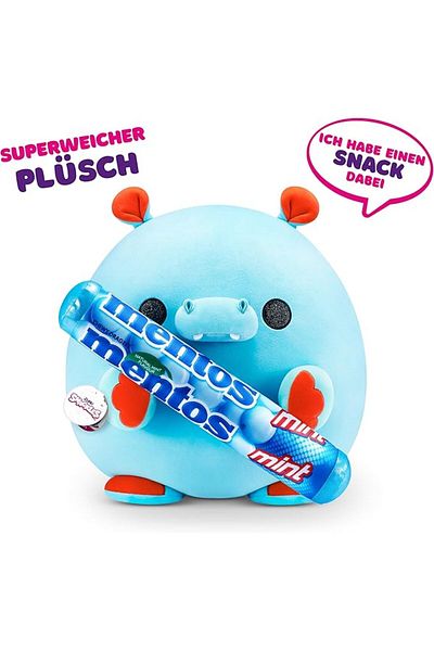 Zuru Snackles Medium - Hippo holding PLUSH Mentos Mint Flavour