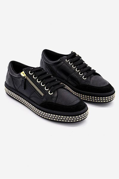 Geox Women Leelu Lace Up Casual Shoes, Black