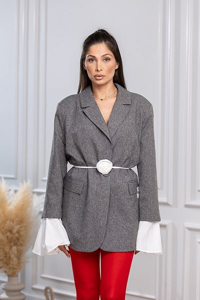 Joana Women's Jackets Grey Mikayla3