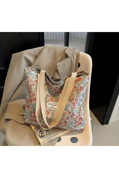 ÇANTA Vip Oversized Floral Pattern Shoulder Bag