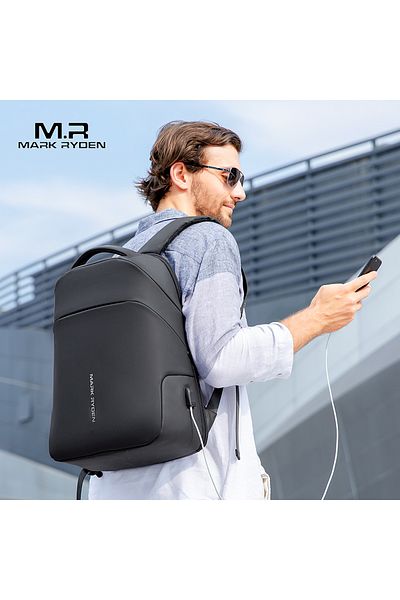 Mark Ryden MR 9068 YY Raincoat 15.6 inch with TSA Lock Anti Theft Laptop Backpack