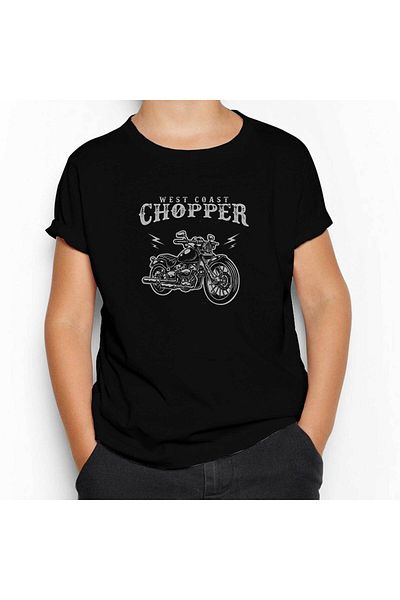 Z zepplin West Coast Choppers Customs Black Kids T-Shirt
