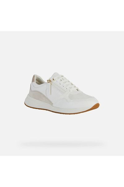 Geox Κρεμ γυναικεία sneakers Geox Bulmya