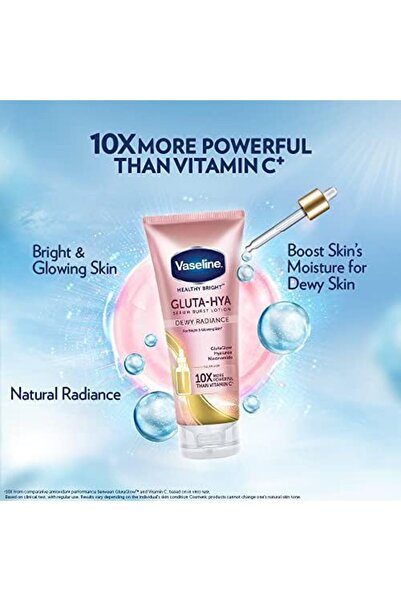 Vaseline Healthy Bright Gluta-Hya Serum Burst Lotion Dewy Radiance (PACK OF 1) 330ML