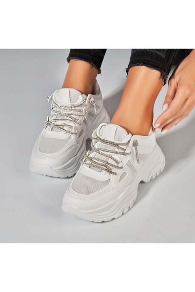 Joana Adidasi Dama Albi din Piele Ecologica Sally
