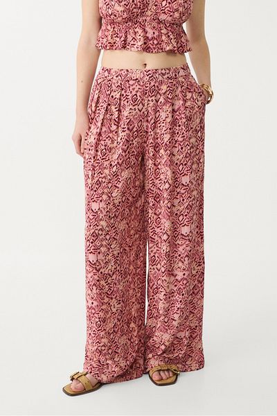 Stradivarius Flowing printed palazzo trousers