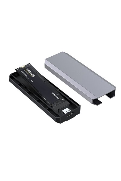 Coverzone M2 SSD Harici Okuyucu ve Yazıcı 10 Gbps Type-C Harici Bellek Kart Okuyucu NVME - NGFF ZR965 Optimus