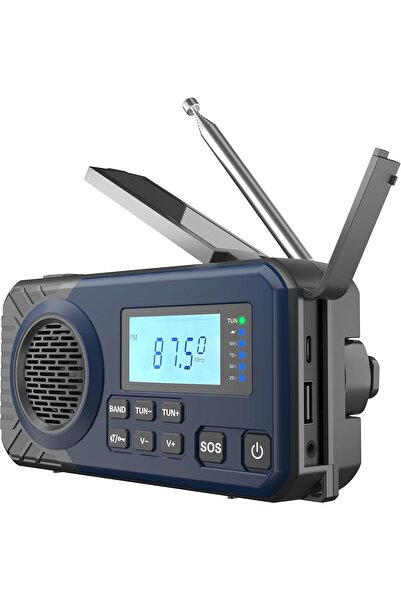 Acta Berg Deprem ve Acil Durum Radyosu, Kranklı, 5000 mAh Pilli, Güneş Enerji...