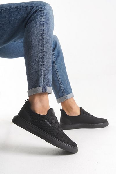 Riccon Wymdeyr 0012217   Μοντέλο ανδρικό μαύρο sneaker