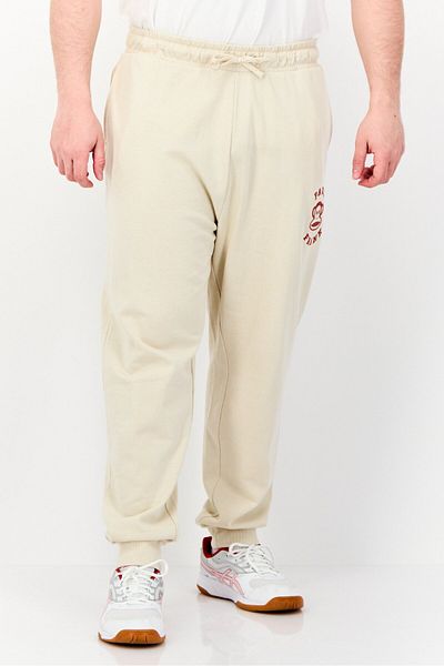 PAUL FRANK Men Regular Fit Graphic Print Sweatpants, Beige