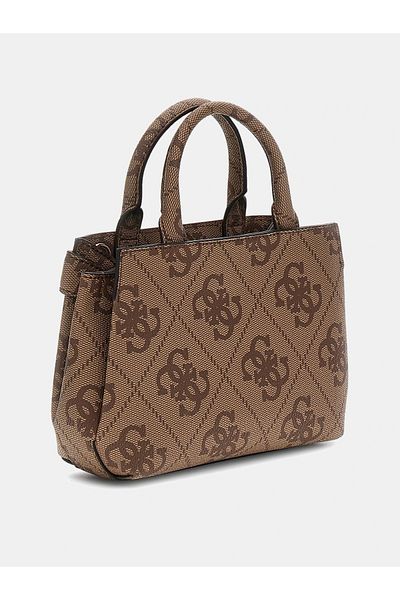 Guess Lorelei Mini Satchel Women Brown Mini Bag Hwos9639760-Ltl