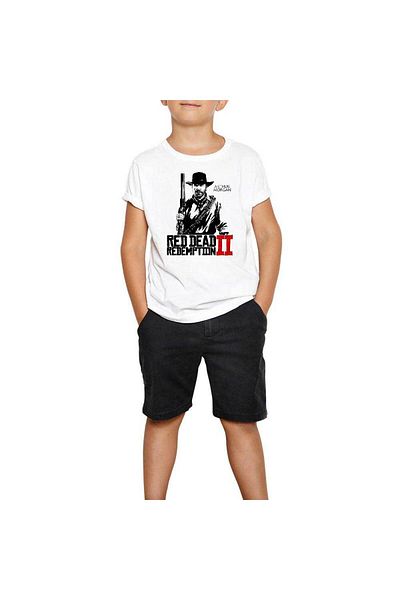 Z zepplin Red Dead Redemption 2 White Kids T-Shirt