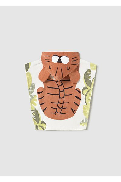 MAYORAL Плажна кърпа с качулка Tiger - цвят кафе