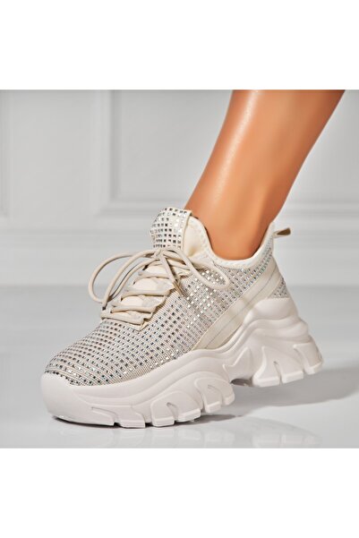 Joana Γυναικεία μπεζ αθλητικά παπούτσια από την Orien Textile