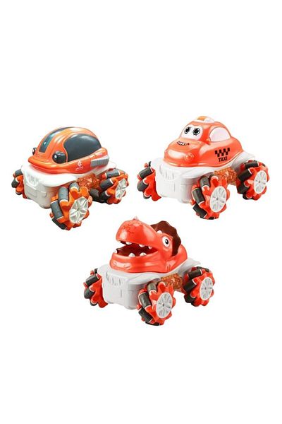 STEM 1:36 2.4G Anti-frequency Nine Pass Light Stunt Car Orange Color - 1PC Style May Vary